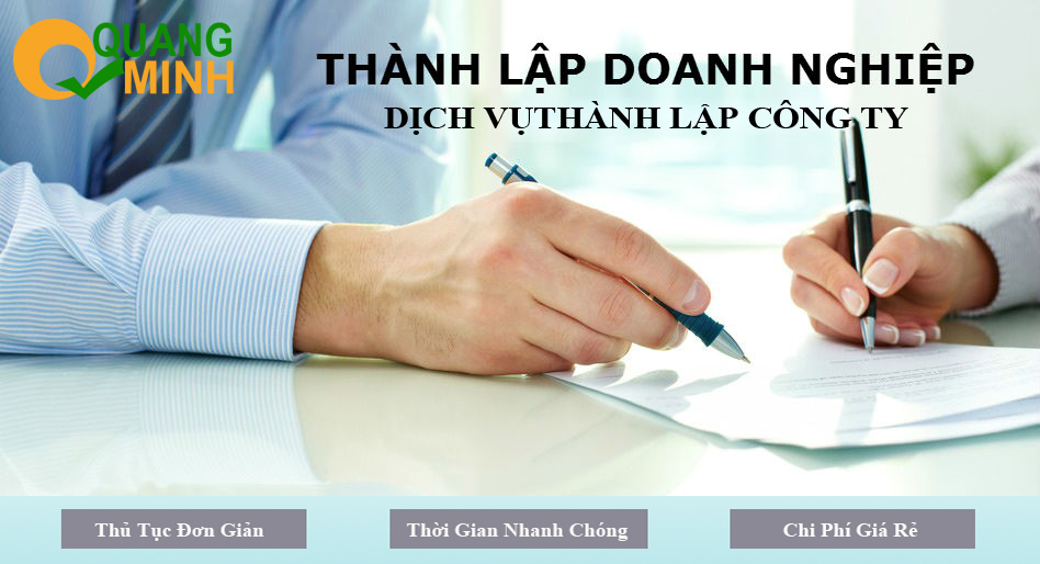 Dịch vụ thành lập doanh nghiệp Quang Minh